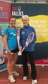 Claire with Judy Murray
