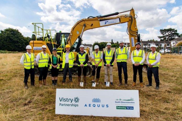 Council and Contractor representatives at Building Site